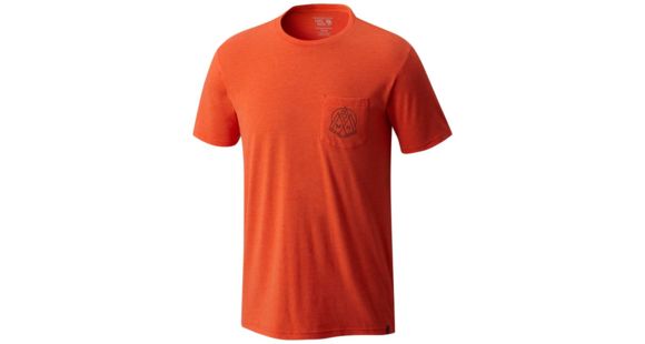 Mountain Hardwear 3 Peaks Short Sleeve Pocket T-Shirt - Men's, Heather State Orange, L, 1764381843-L