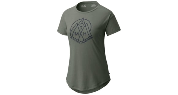 Mountain Hardwear 3 Peaks Short Sleeve T-Shirt - Women's, Heather Green Fade, L, 1764191394-L