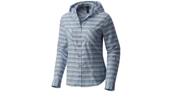 Mountain Hardwear Acadia Stretch Hooded Long Sleeve Shirt - Women's, Atmosfear, Medium, 1732901583-M
