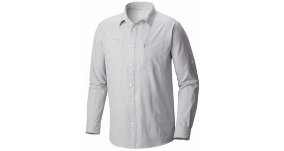 Mountain Hardwear Air Tech Long Sleeve Shirt - Men's-Grey Ice-Small