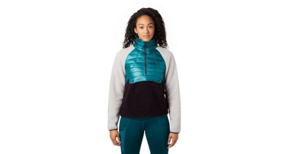 Mountain Hardwear Altius Hybrid Pullover - Women's, Dive, Medium, 1850811468-M