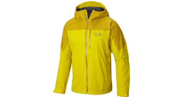 Mountain Hardwear Ampato Jacket - Men's-Electron Yellow/Inca Gold-Large