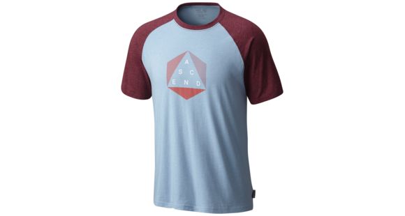 Mountain Hardwear Ascend Blocked Short Sleeve T-Heather Grey Goose-X-Large