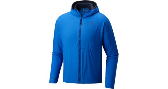 Mountain Hardwear ATherm Hooded Jacket - Men's-Altitude Blue-Small