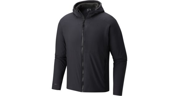 Mountain Hardwear ATherm Hooded Jacket - Men's-Shark-Medium