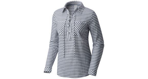 Mountain Hardwear Berryessa Long Sleeve Popover - Women's, Dark Zinc, XL, 1764501406-XL