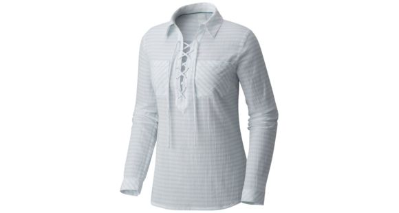 Mountain Hardwear Berryessa Long Sleeve Popover - Women's, River Mist, XS, 1764501420-XS
