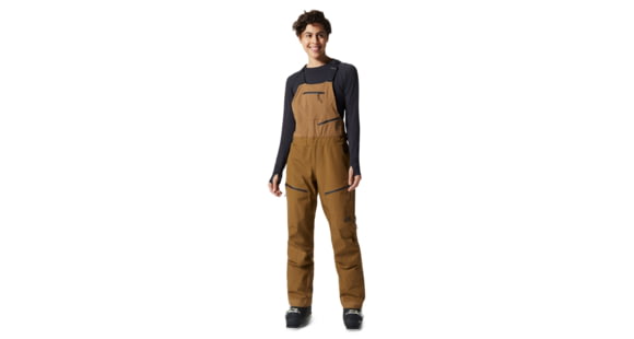 Mountain Hardwear Boundary Ridge Gore-Tex Bib - Women's, Extra Small, Corozo Nut, 1943031239-Corozo Nut-XS-R