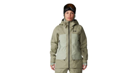 Mountain Hardwear Boundary Ridge Gore Tex Jacket - Women's, Mantis Green, White Sage, Extra Large, 2043201361-XL