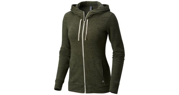 Mountain Hardwear Burned Out Full Zip Hoody - Women's, Surplus Green, M, 1708711347-M