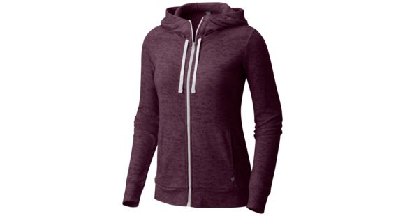Mountain Hardwear Burned Out Full Zip Hoody - Women's, Dark Tannin, L, 1708711509-L