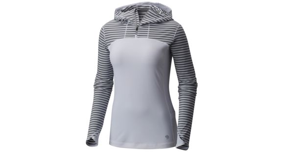 Mountain Hardwear Butterlicious Long Sleeve Hoodie - Women's, White, Large, OL0778100-L