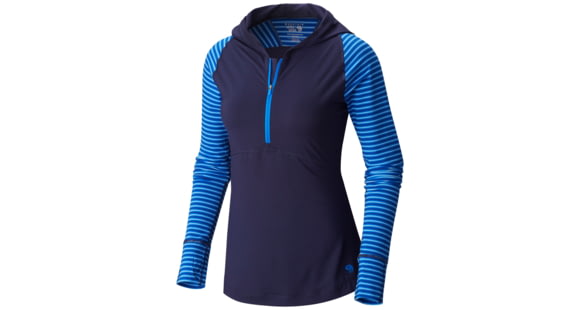 Mountain Hardwear Butterlicious Stripe Hoody - Women's-Indigo Blue-Small