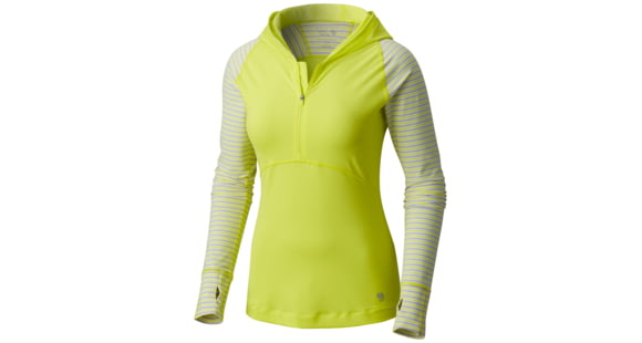Mountain Hardwear Butterlicious Stripe Hoody - Women's-Sticky Note-Small