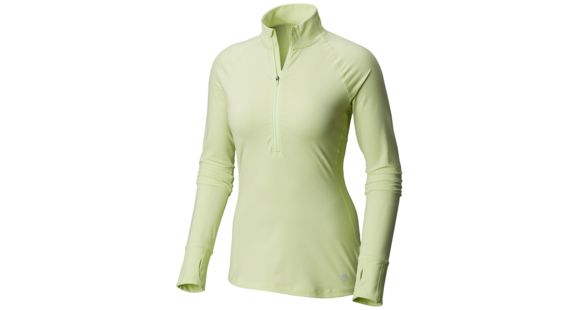 Mountain Hardwear Butterlicious Stripe Long Sleeve 1/2 Zi, Heather Headlamp, L, 1665241702-L