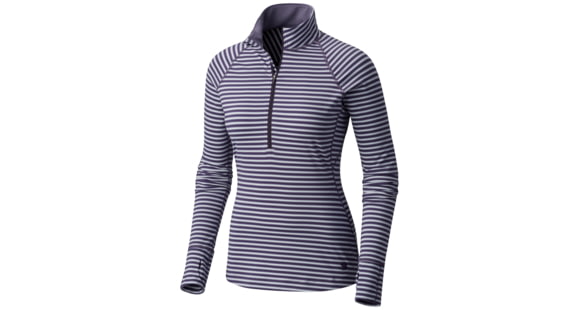 Mountain Hardwear Butterlicious Stripe Long Sleeve 1/2 Zip - Women's-Minky-Medium