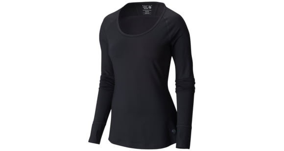 Mountain Hardwear Butterlicious Stripe Long Sleeve Crew Neck Shirt - Women's, Black, Extra Small, 1616121090-XS