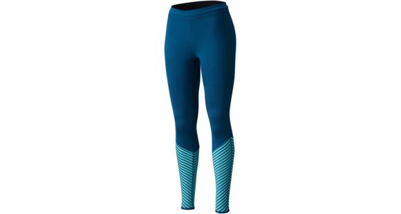 Mountain Hardwear Butterlicious Stripe Tight - Women's-Dark River-Short Inseam-X-Small