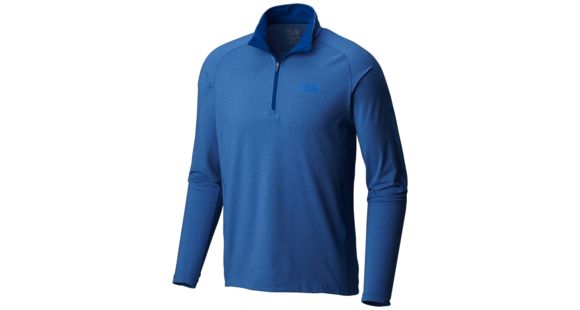 Mountain Hardwear Butterman Half-Zip Shirt - Men's, Heather Nightfall Blue, Small, 1825521449-S
