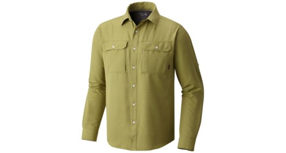 Mountain Hardwear Canyon Long Sleeve Shirt - Men's, Fatigue Green, Small, 1648751303-S
