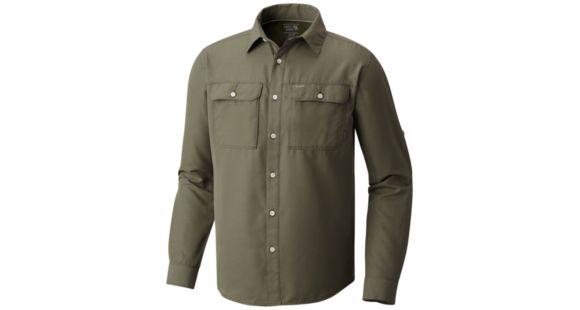 Mountain Hardwear Canyon Long Sleeve Shirt - Men's, Surplus Green, Extra Large, 1648751347-XL