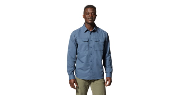 Mountain Hardwear Canyon Long Sleeve Shirt - Men's, Zinc, M, 2104101-492-S