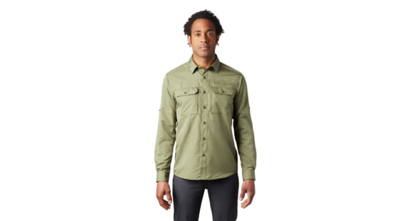 Mountain Hardwear Canyon Long Sleeve Shirt - Men's, Dark Army, Large, OM7043304-L