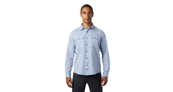 Mountain Hardwear Canyon Long Sleeve Shirt - Men's, Deep Lake, Medium, OM7043451-M