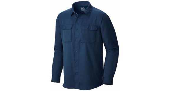 Mountain Hardwear Canyon Long Sleeve Shirt - Men's-Hardwear Navy-Large