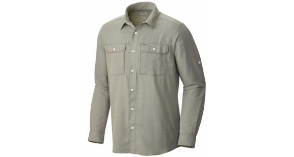Mountain Hardwear Canyon Long Sleeve Shirt - Men's-Stone Green-Medium