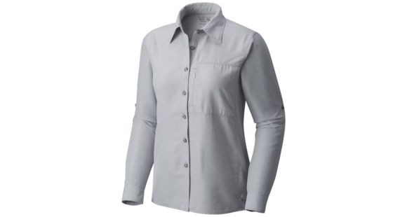 Mountain Hardwear Canyon Long Sleeve Shirt - Women's, Steam, XL, 1648531089-XL