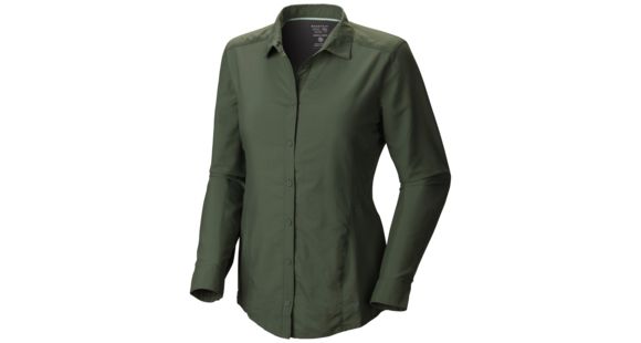 Mountain Hardwear Canyon Long Sleeve Shirt - Women's-Vert-8