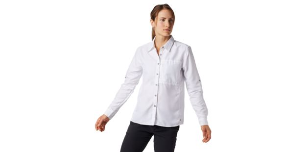 Mountain Hardwear Canyon Long Sleeve Shirt - Women's, White, Large, 1648531100-L