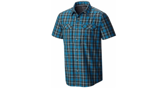 Mountain Hardwear Canyon Plaid Short Sleeve Shirt - Men's-Dark Forest-Small