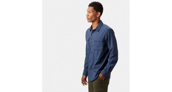 Mountain Hardwear Canyon Pro Long Sleeve Shirt - Men's, Zinc, Large, 1764271492-L
