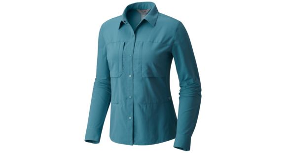 Mountain Hardwear Canyon Pro Long Sleeve Shirt - Women's, Lakeshore Blue, XS, 1764481328-XS