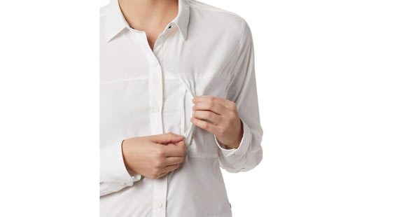 Mountain Hardwear Canyon Pro Long Sleeve Shirt - Womens, Fogbank, Small, 1847011102-S