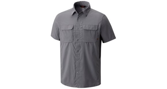Mountain Hardwear Canyon Pro Short Sleeve Shirt - Men's, Manta Grey, L, 1764301073-L