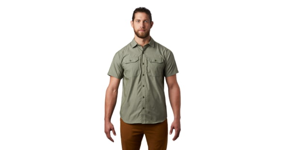 Mountain Hardwear Canyon Pro Short Sleeve Shirt - Men's, Dark Army, Large, 1879031304-L