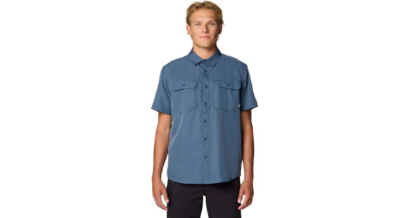 Mountain Hardwear Canyon Short Sleeve - Men's, Zinc, XL, 2110231-492-XL