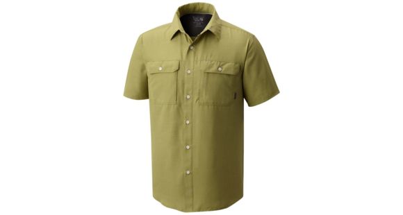 Mountain Hardwear Canyon Short Sleeve Shirt - Men's, Fatigue Green, M, 1648771303-M