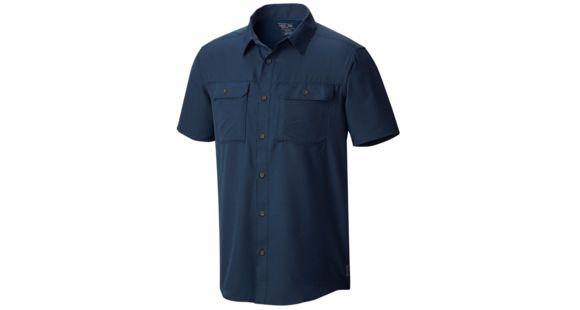 Mountain Hardwear Canyon Short Sleeve Shirt - Men's-Hardwear Navy-Small