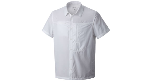 Mountain Hardwear Canyon Short Sleeve Shirt - Men's-White-Large Clearance