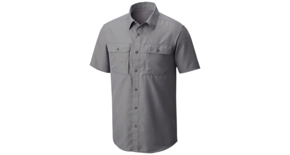 Mountain Hardwear Canyon Short Sleeve Shirt - Men's, Manta Grey, Large, 1648771073-L