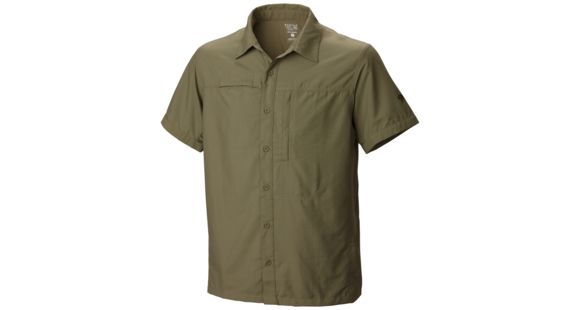 Mountain Hardwear Canyon Short Sleeve Shirt - Men's-Stone Green-Medium