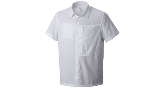 Mountain Hardwear Canyon Short Sleeve Shirt - Men's-White-Large