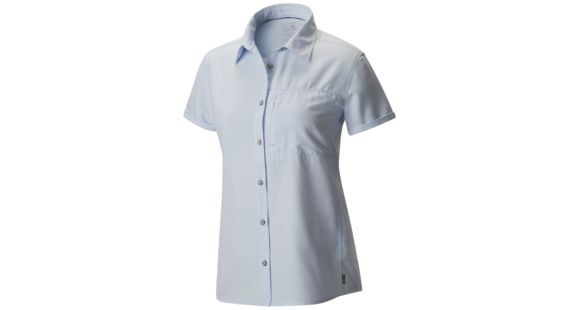 Mountain Hardwear Canyon Short Sleeve Shirt - Women's-Frosted Blue-X-Small