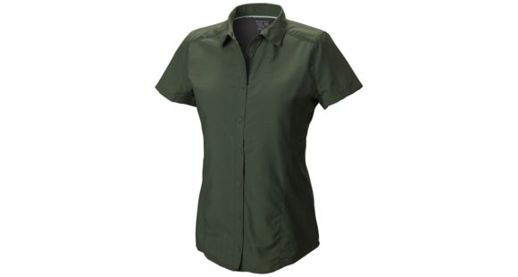 Mountain Hardwear Canyon Short Sleeve Shirt - Women's-Vert-8