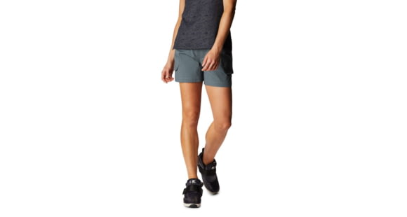 Mountain Hardwear Cascade Pass Cargo Short - Womens, Light Storm, W Large, I Regular, 1880151054-Light Storm-L-R
