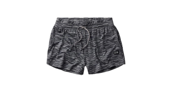 Mountain Hardwear Chillaction Short - Women's, Ashen Sediment Check Print, Extra Large, 2067951043-XL